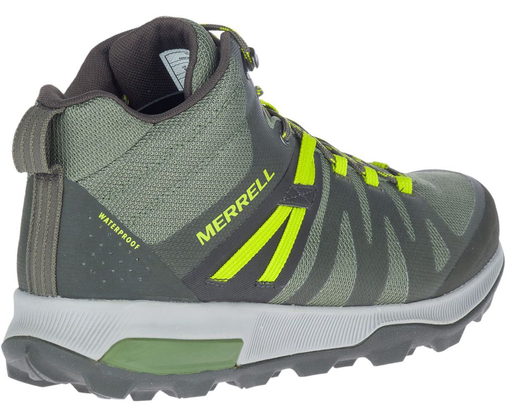 Merrell Vandrestøvler Herre - Zion Fst Mid Waterproof - Olivengrøn - YNW058794